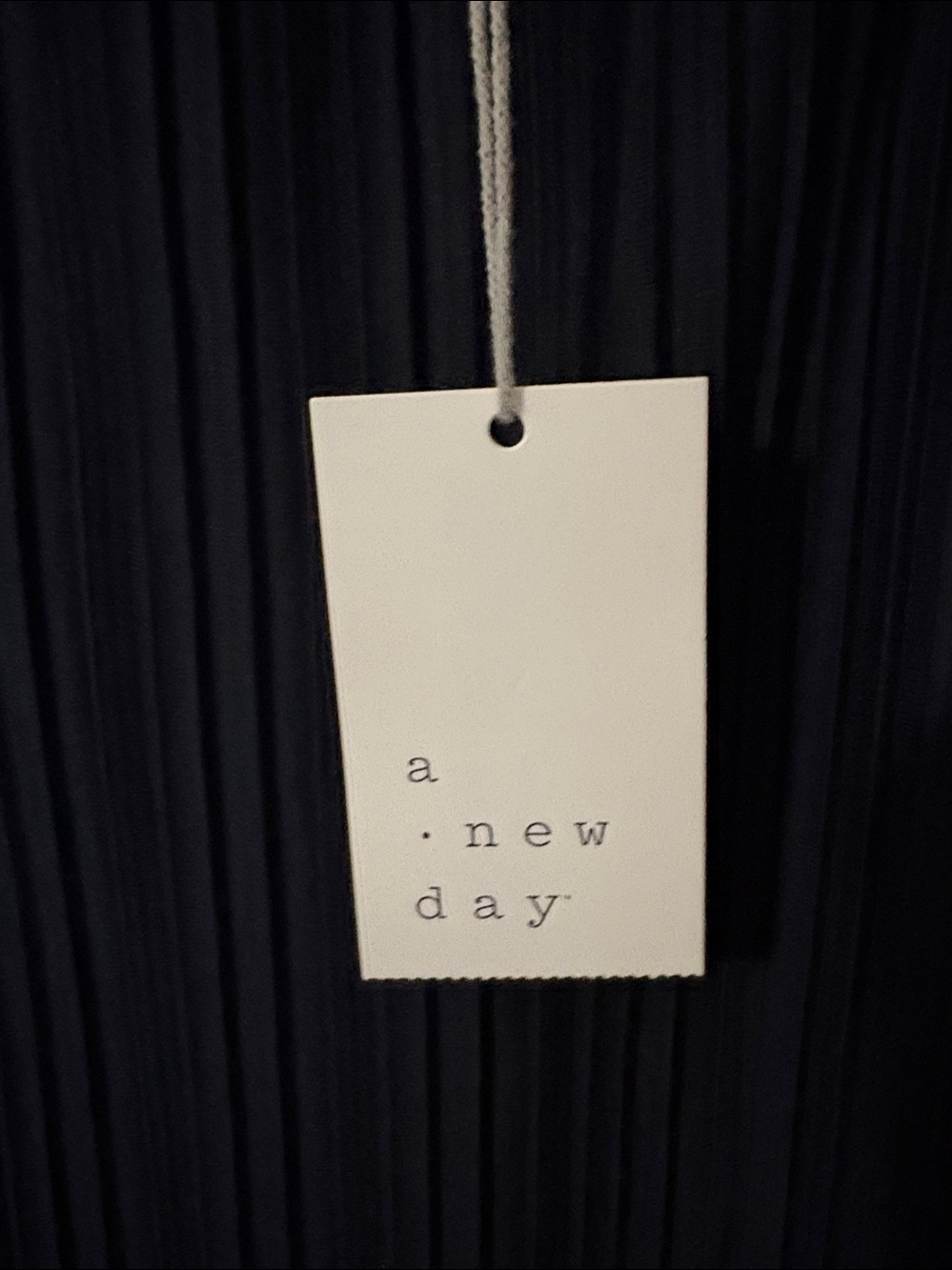 a new day sleeveless plissé maxi dress fine vertical pleats thin spaghetti strap - Picture 5 of 9